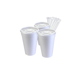 Vaso Térmico 1 Lt - Popotes - Tapa p/ vaso