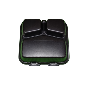 Contenedor Desechable 8x8 con División Negro