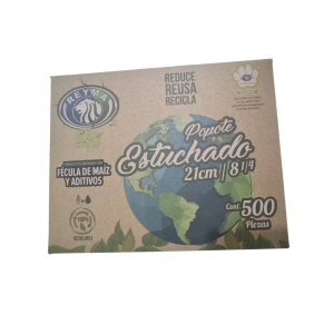 Popotes Biodegradables Largo 21 cm