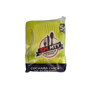 Cuchara Chica de Plástico Verde Neón SM MTY